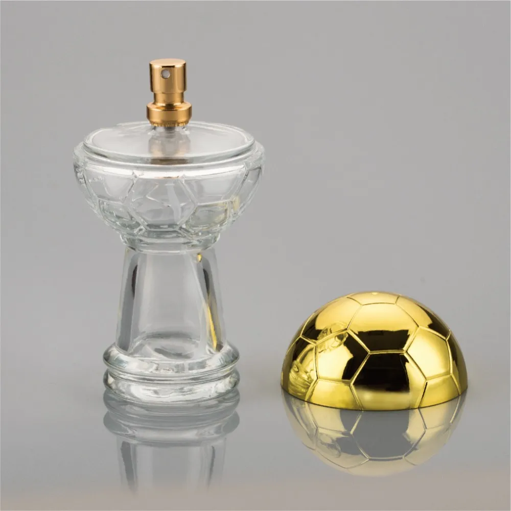 New type top sale football shape perfume glass jars bottles100ml