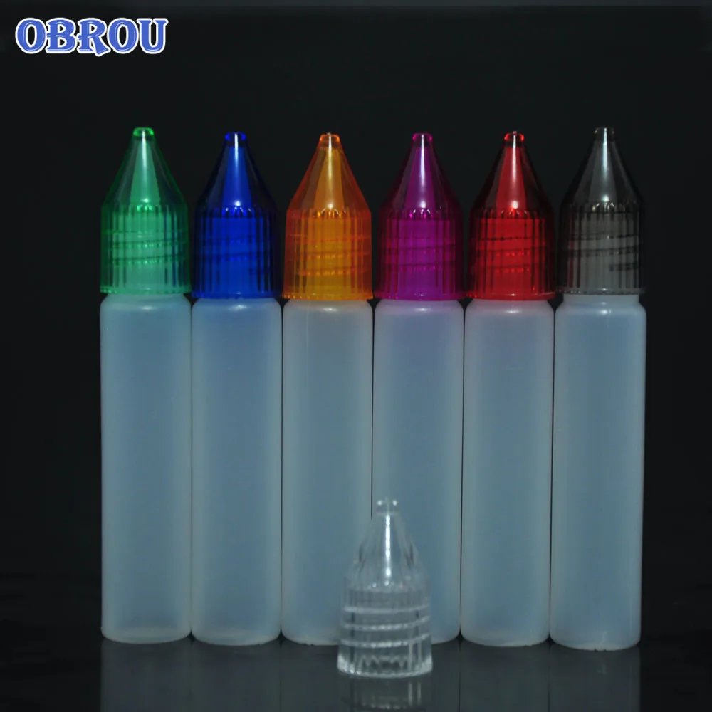 Top quality in stock 10ml 15ml 30ml plastic liquid bottle pe pen shape dropper bottles