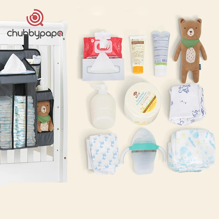Многофункциональные детские пеленки органайзер для подвесного тренинга 3 слоя корзина для хранения сумки для детской кроватки колыбели Infanette