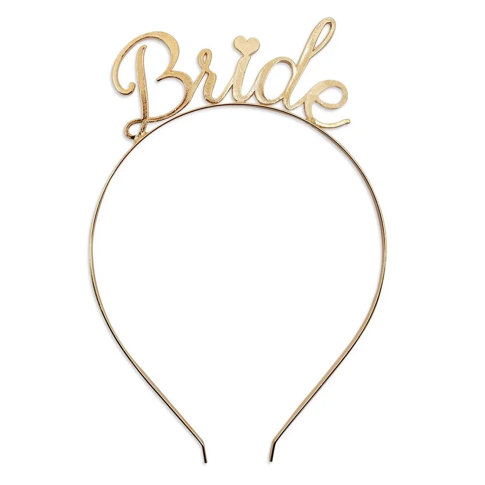 Bride To Be Sash & Headband Tiara & Shoulder Length Veil Set Accessories for Bachelorette Party Bridal Shower Hen Party