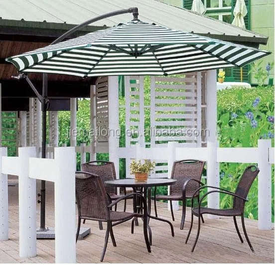 Polyester Material and Umbrellas,Banana umbrella Type Cantilever Patio Umbrellas