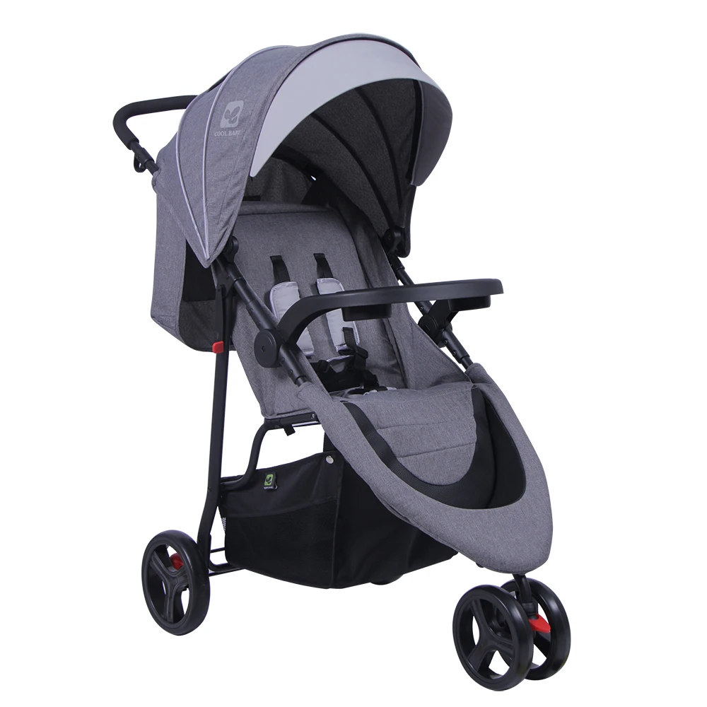 Adjustable lightweight baby doll pram stroller