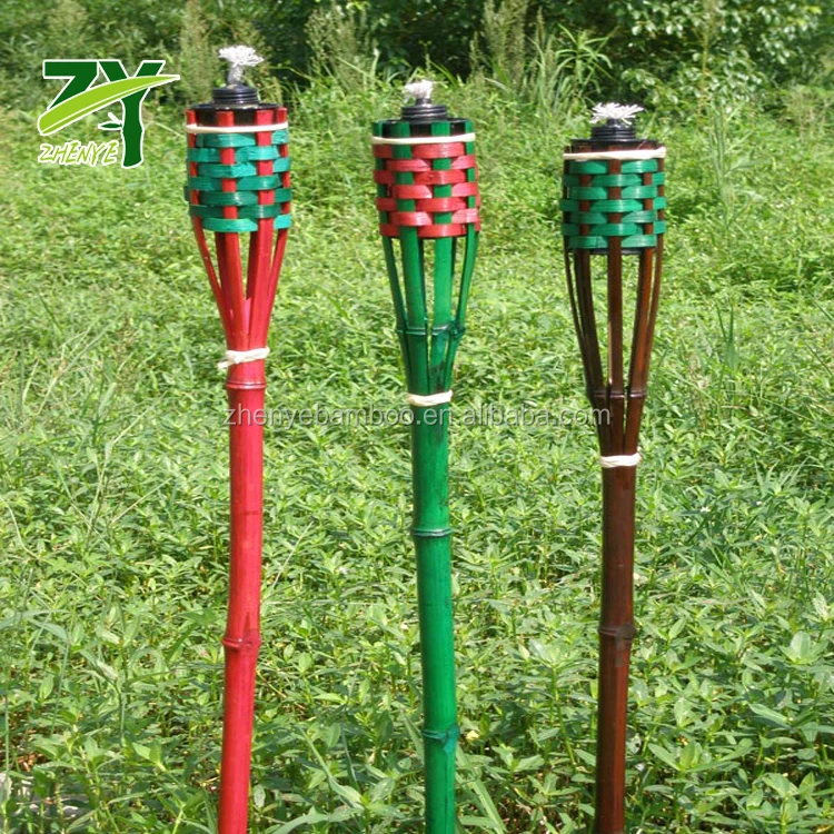
ZYT-101 Bamboo Torch with Iron Tank for Garden Backyard Balcony at Factory Low Price ! 