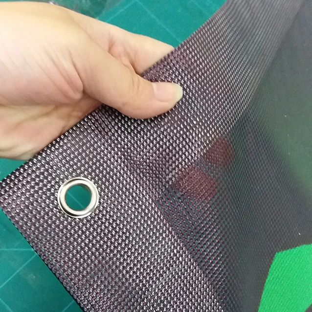 Outdoor Printed PVC Fence Mesh Banner/ Perforated vinyl coated banner fabric