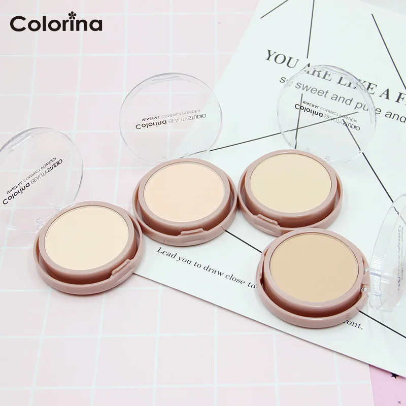 Private Label Makeup Cosmetics Vegan Halal Mineral Oil Control Face Whitening Best Branded  Pressed Compact Powder