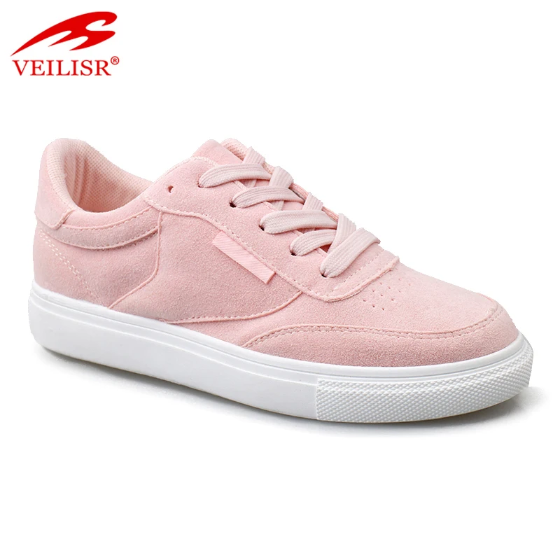 Most Popular Faux Suede Ladies Casual Shoes Women Fashion Sneakers