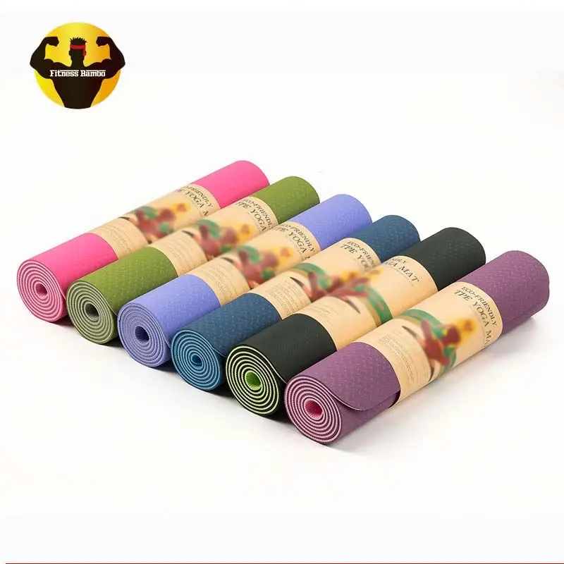 RAMBO China Supplier Tpe Cross Fitness Colourful Yoga Mat Material Rolls