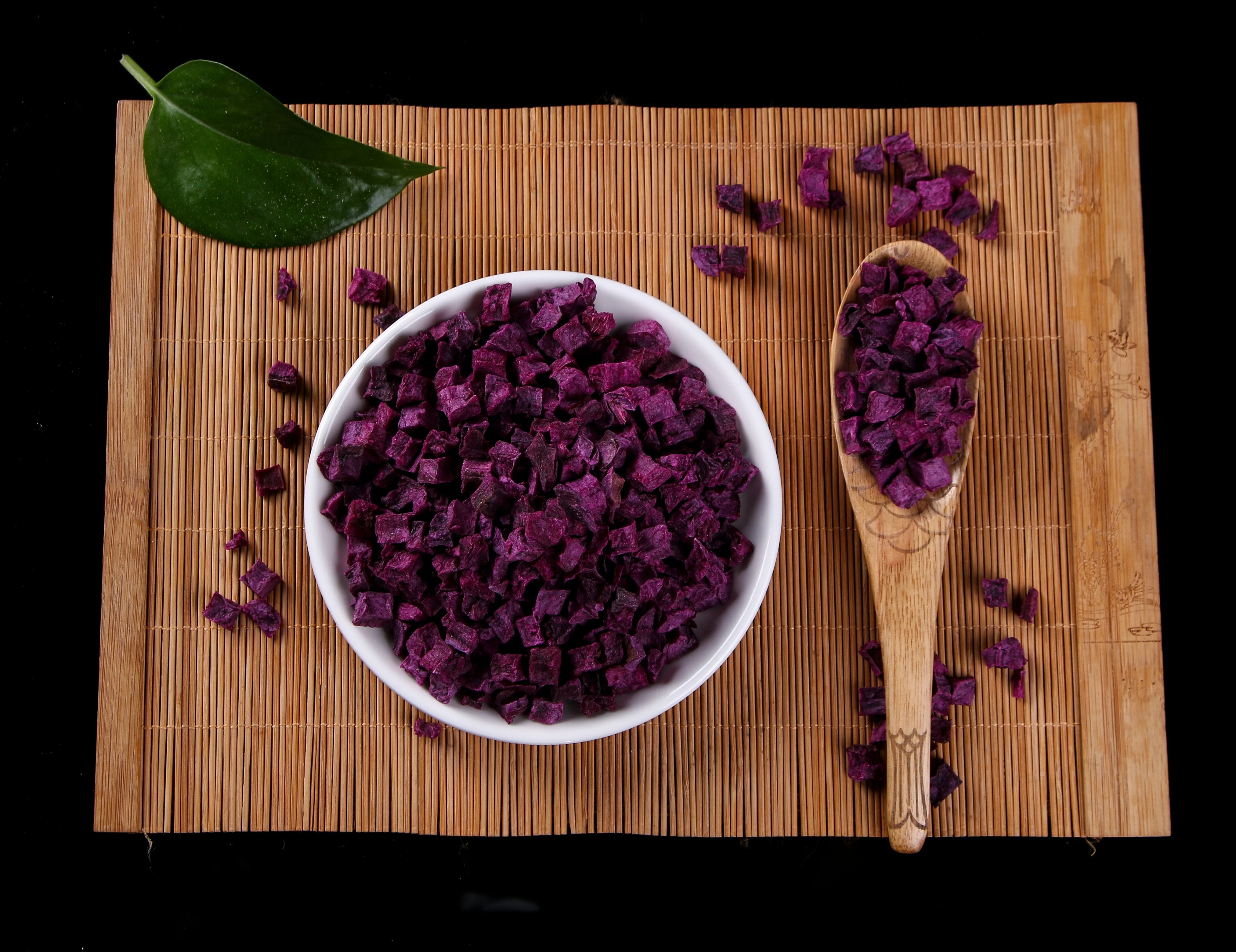  Organic dehydrated food dried vegetables purple potatos granules in