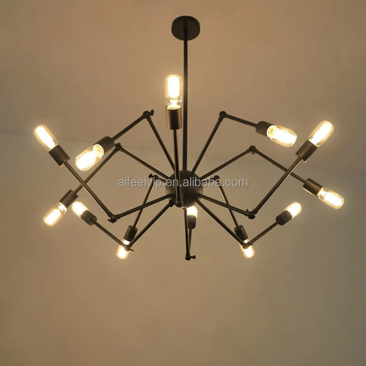 
Creativity modern art deco adjustable contemporary sputnik chandelier lighting ceiling lamp 