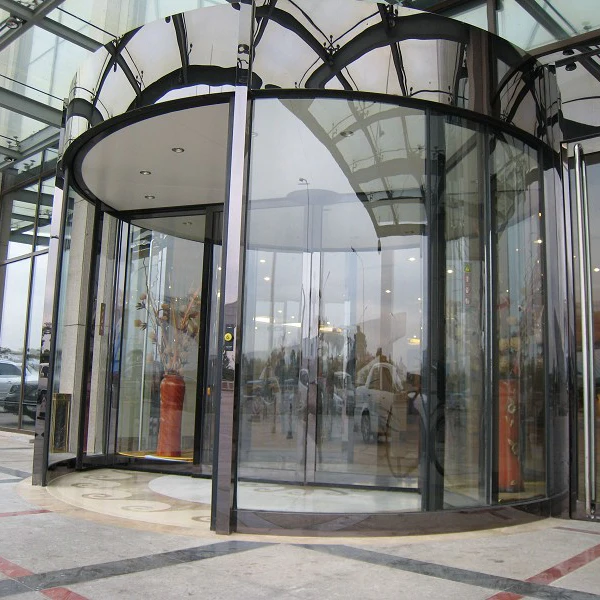 Отель запись 3 крыла Автоматическая вращающаяся дверь для супермаркета