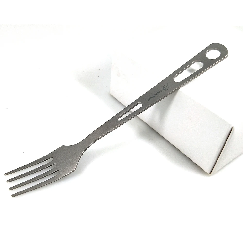 Titanium Food Grade fork With outdoor camping hiking tableware