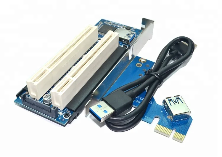 
PCIE to daul 2port PCI riser converter adapter card 