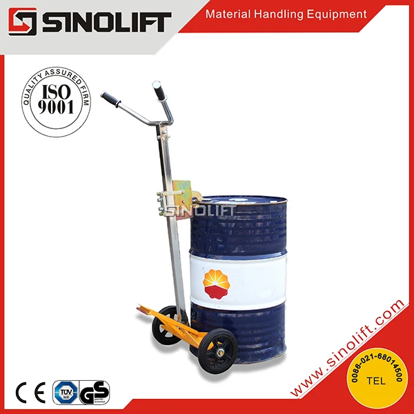 SINOLIFT DE450A Eagle Grip small portable Hand Drum Truck with big rubber tyre