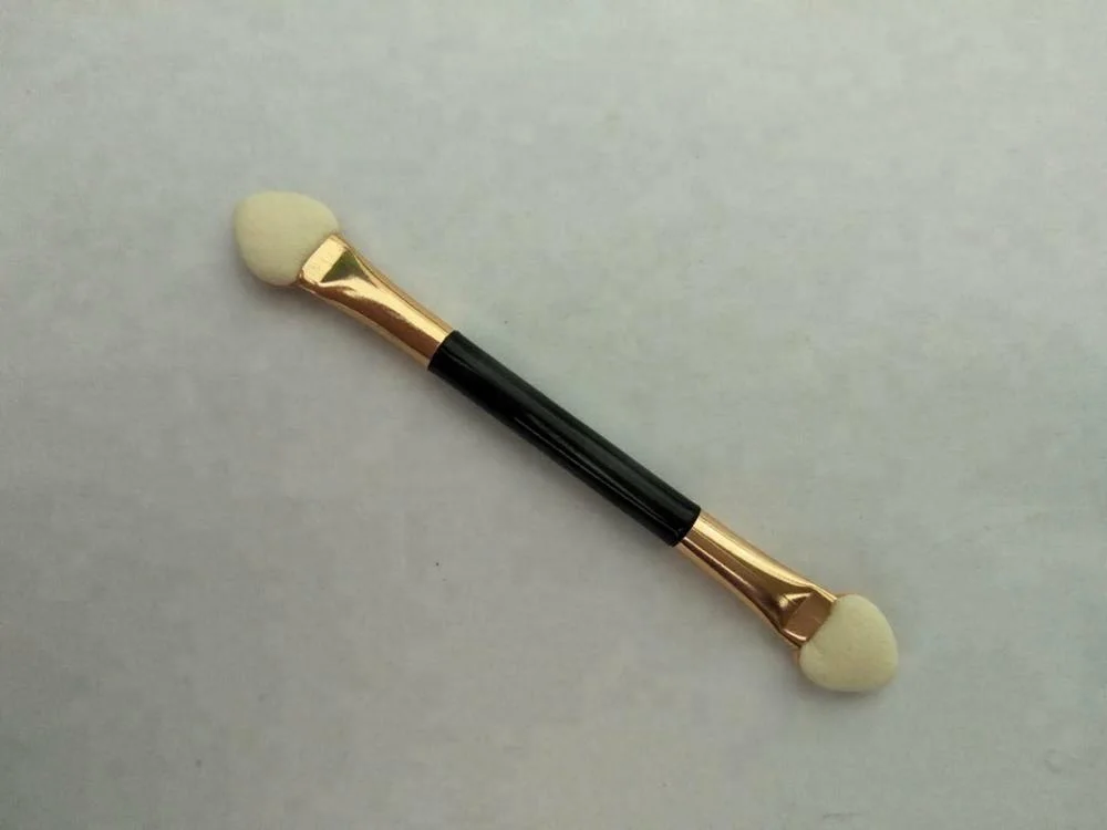 
Aluminium Tube Eyeshadow Brush Make-up Brush Double-headed Portable Eye Shadow Eyeliner Brushes Sponge Applicator Tool 