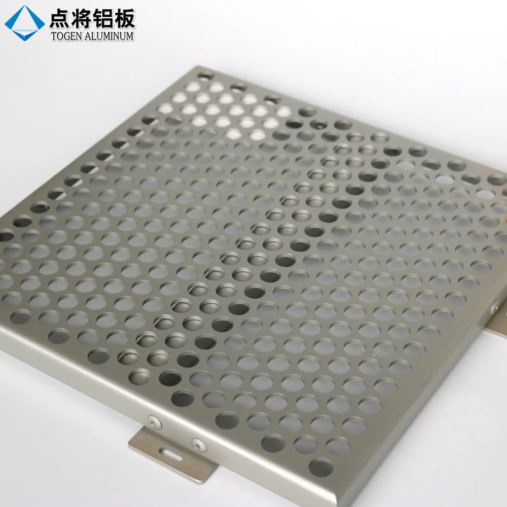 Modern decorative aluminium perforated facade cladding