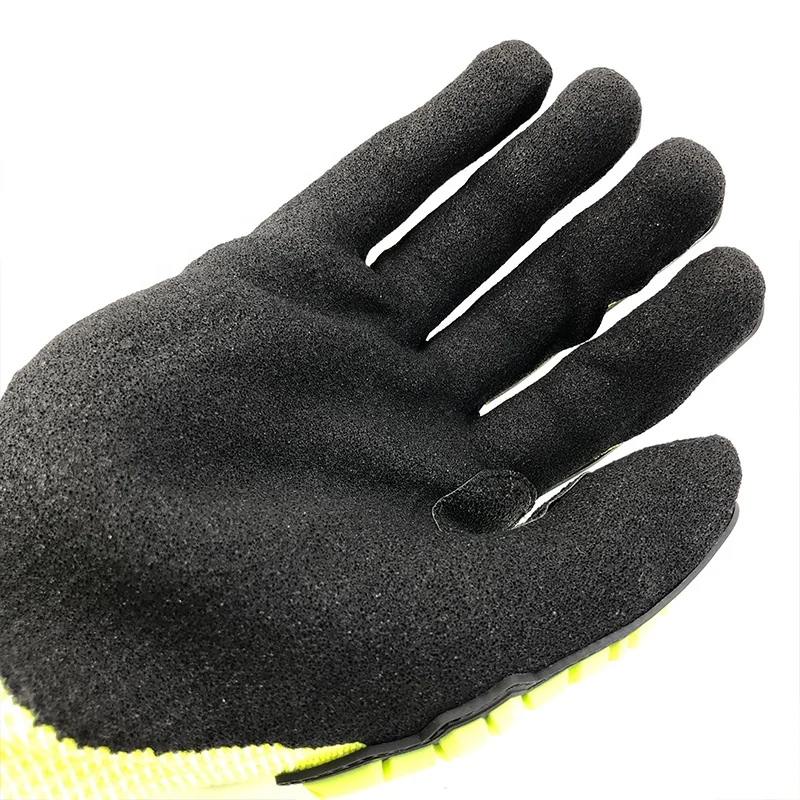 NMsafety  heavy duty labor protection oil and gas TPR impact Gloves CE EN388 4544EP