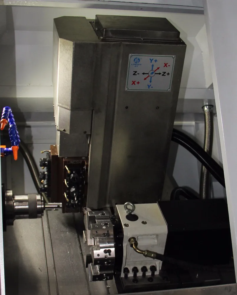 Chinese linear guideway tailstock cnc lathe turning center