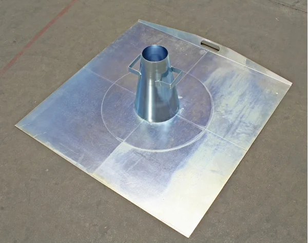slump-flow test apparatus for self-compacting concrete
