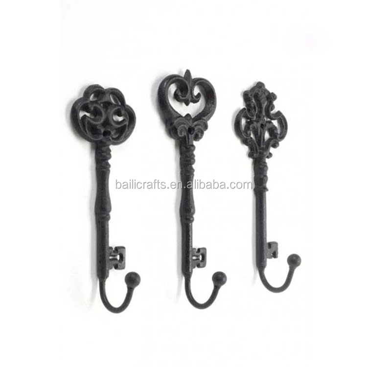 
Top sale guaranteed quality metal black decorative wall hanging hooks 