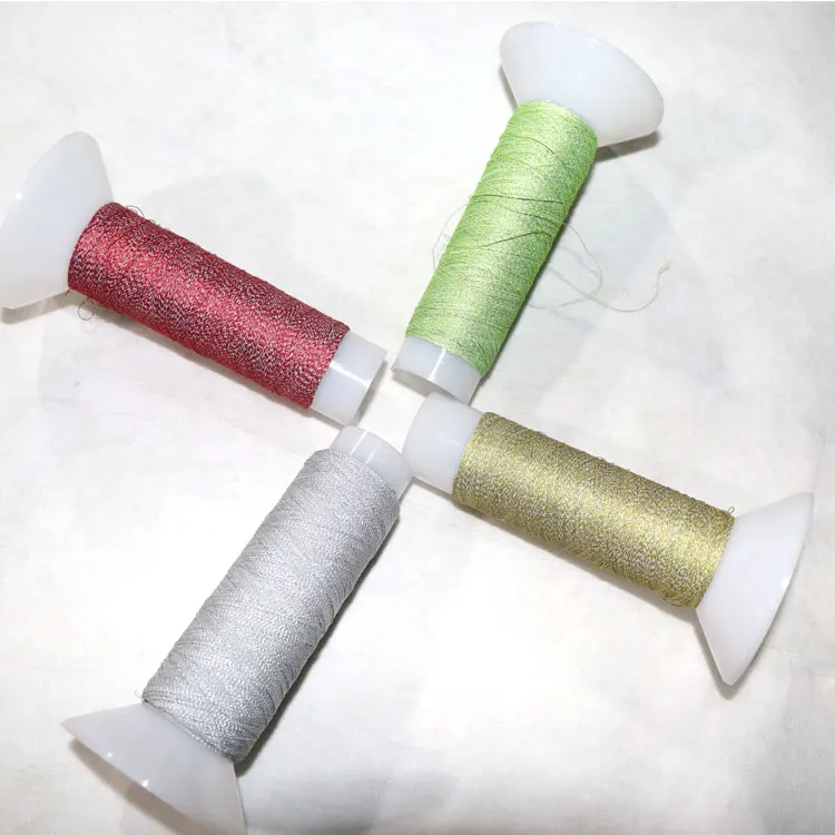 Good Quality Eco-friendly 120D Polyester Embroider Weaving Yarn Sewing Reflective Thread Color Lines