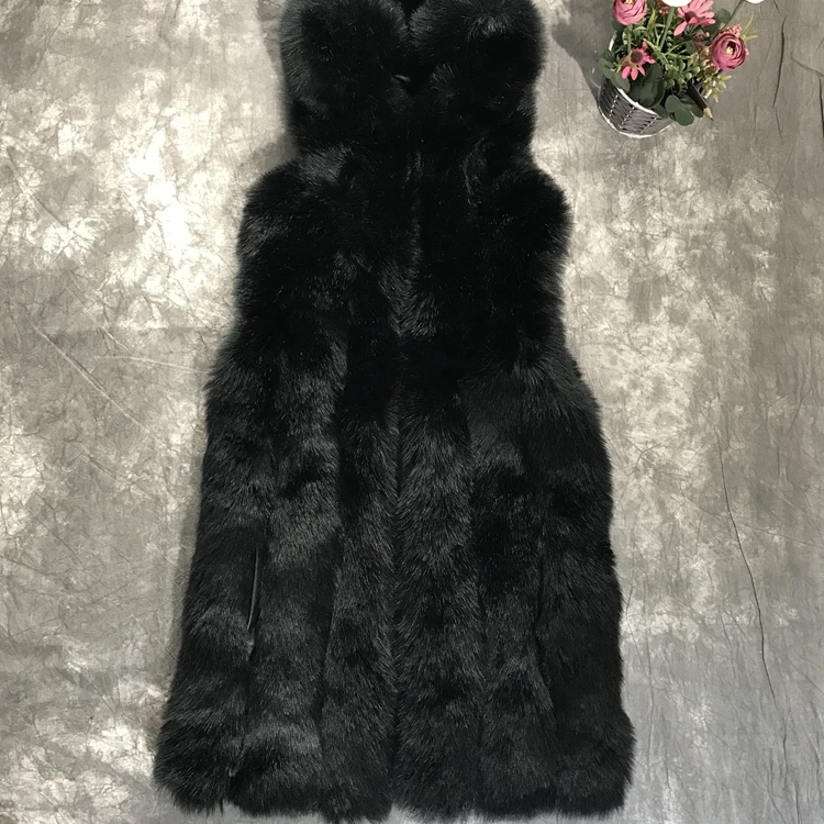 OEM factory custom made high quality faux fur coat