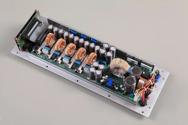 3-way class D power plate amplifier module for speakers with DSP