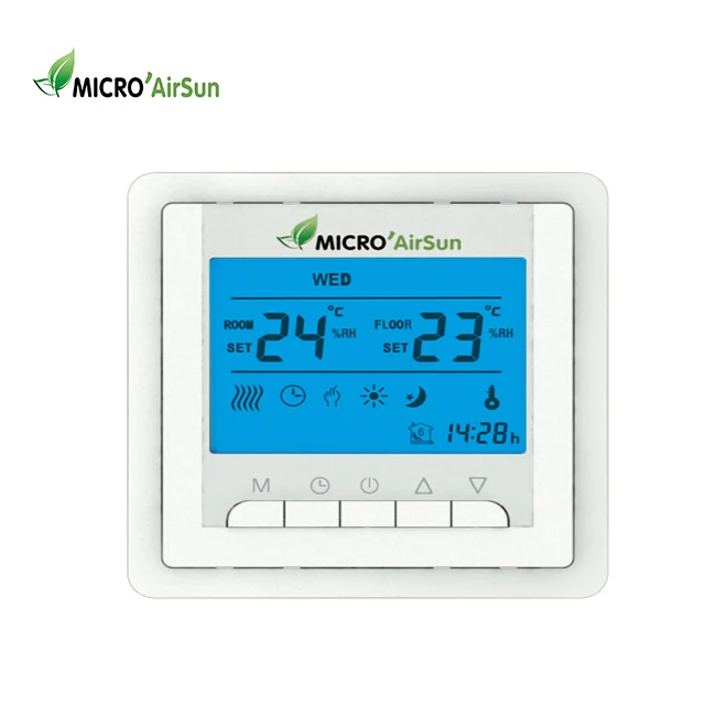 
Temperature Fan Coil Programmable HVAC WIFI Thermostat 
