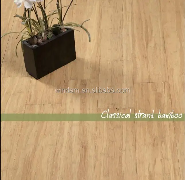 
Click lock strand woven natural bamboo flooring 