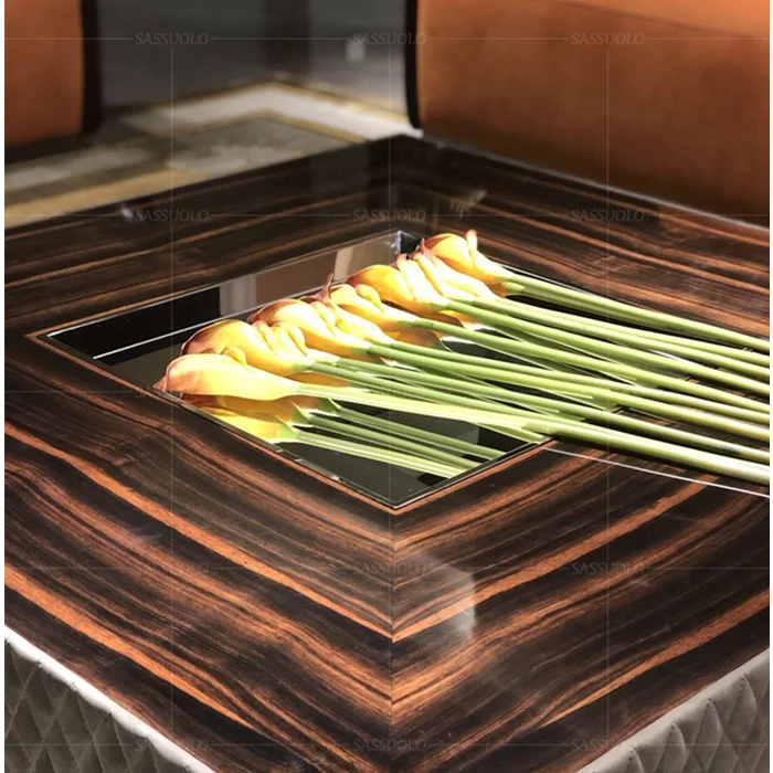 
Sassuolo postmodern unique design diamond diagonal 1.3 m tea table 