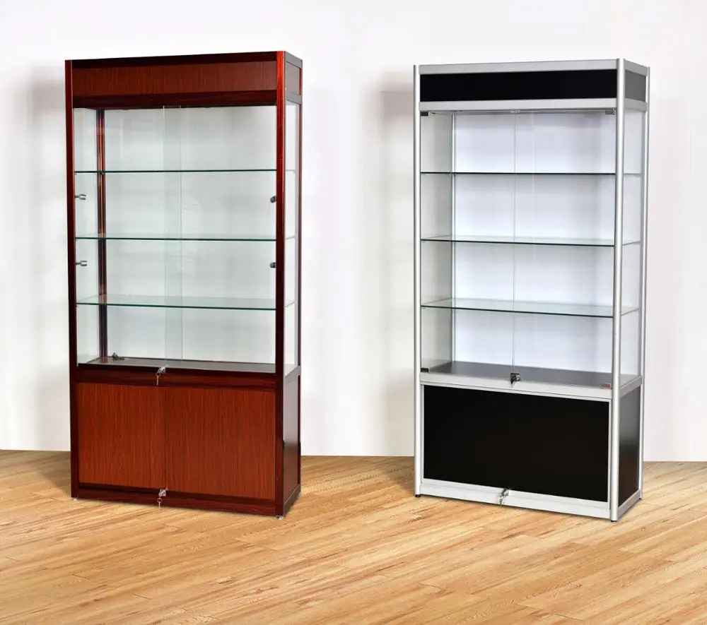 MDF  led glass locking display cabinet/model display showcase for sale/beauty salon cabinet showcase