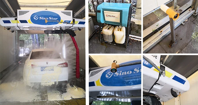 Best quality touchless car wash machine automatic car wash equipment price for sale with wheel brush optional M9