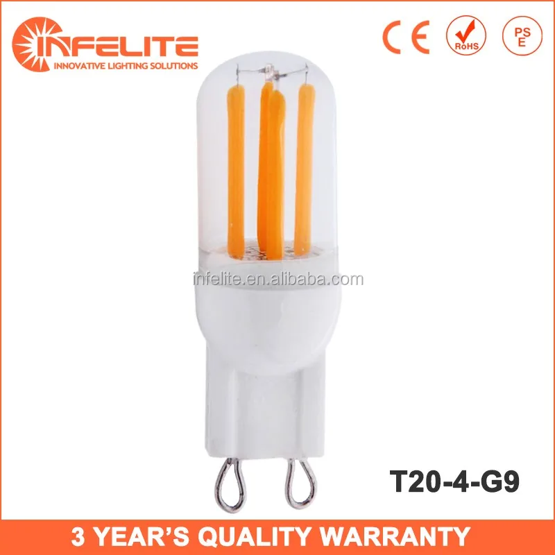 G9 4W LED Filament Tubular Mini Refrigerator Bulb Lamp T20 T22 T25 T26 LED Filament Tube T20 G9 4W
