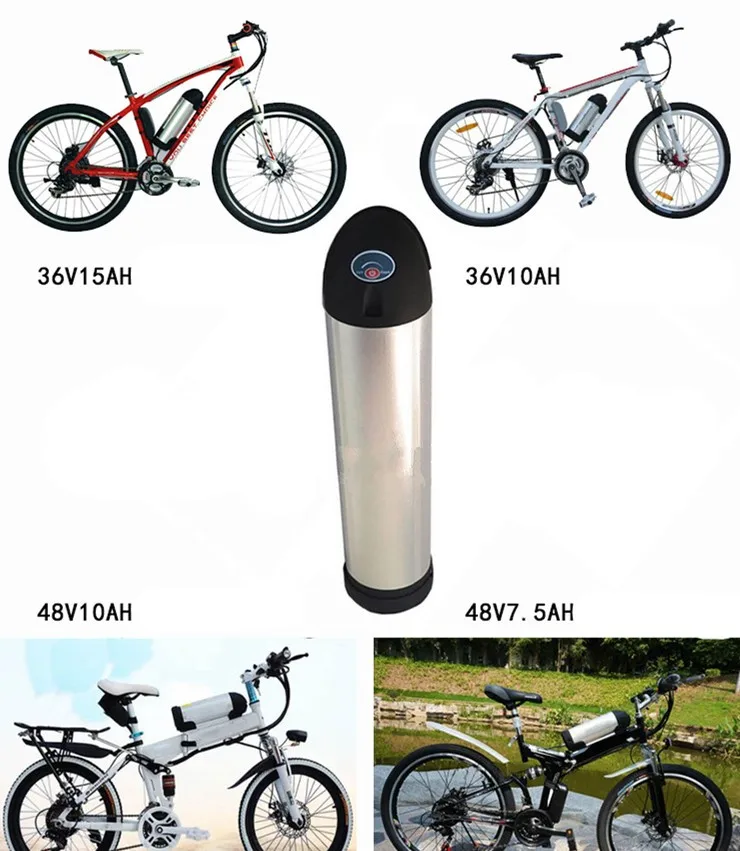  Перезаряжаемая литий-ионная батарея 36 В для электрического велосипеда