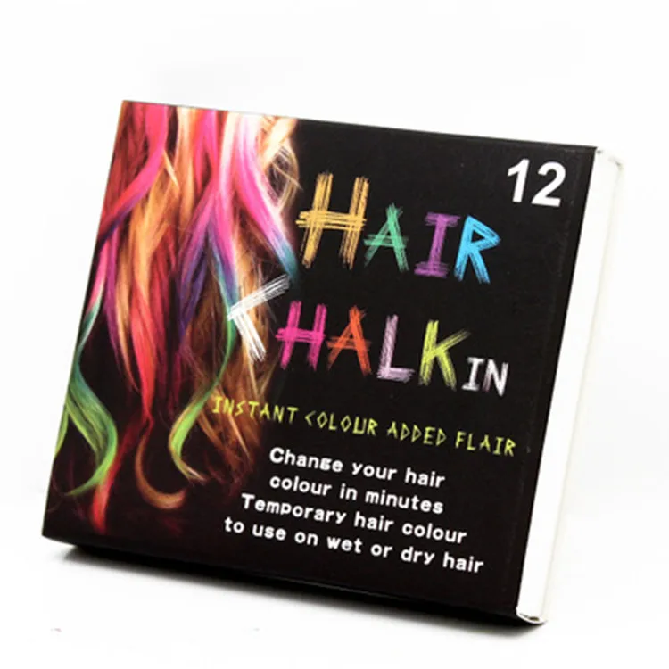 
High quality selling Temporary 12 color hair chalk hair dye pastel chalk 
