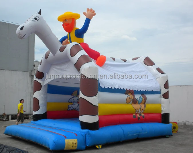 Cartoon zebra inflatable jumping bouncer, outdoor inflatable games, inflatable castle BO-65