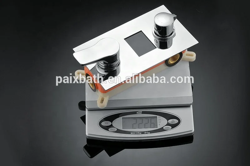 
Top sale brass surface mounted temperature display shower faucet panel 