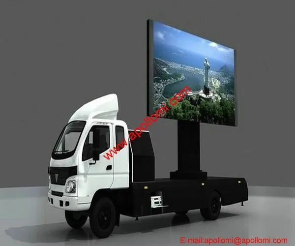 taxi top trailer video advertising P8mm led display electronic