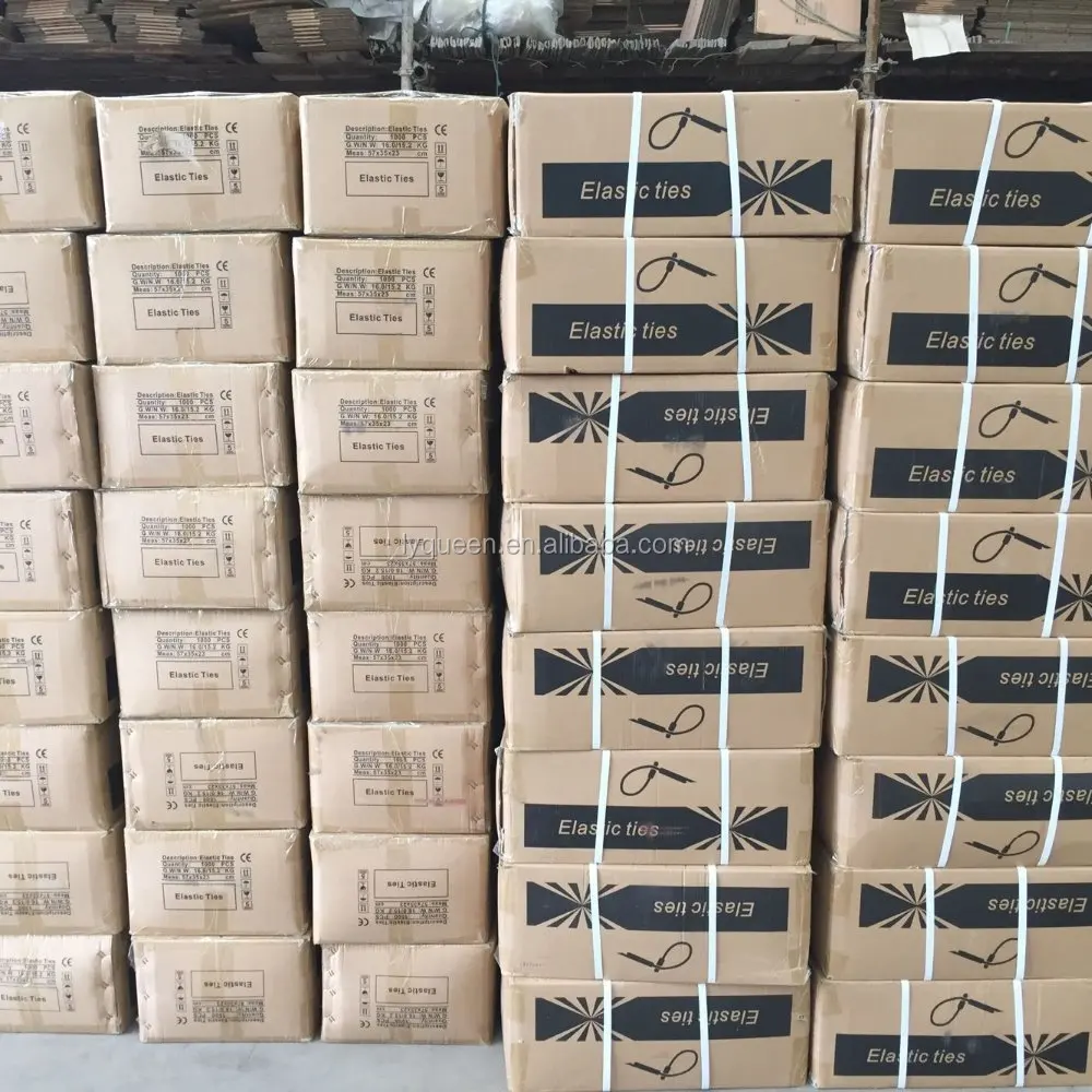 Latex thread elastic bungee toggle ties for scaffolding sheeting