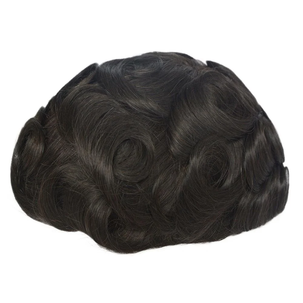 
Durable mono base human hair Men Toupee 