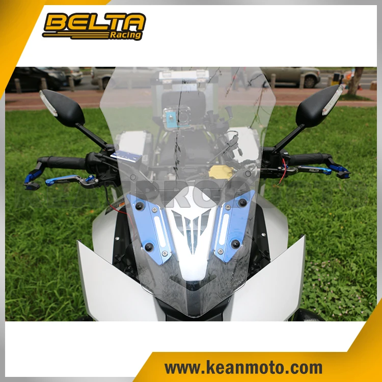 Motorcycle Windscreen Bracket Windshield Mounting Brackets For FJ-09 / MT-09 Tracer 2015 KWSB-1401