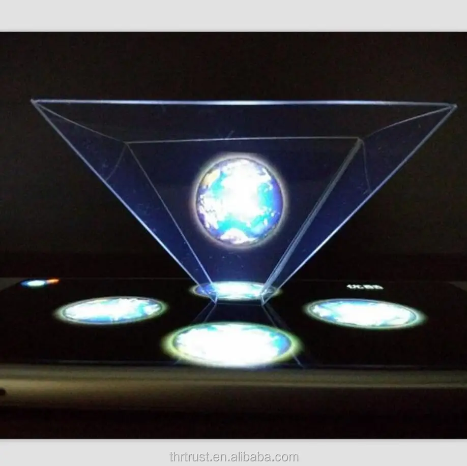 Newest Mini 3D Holographic Projection for 3.5~6.0 inch smart mobile phones 3D Laser Holographic Projection display