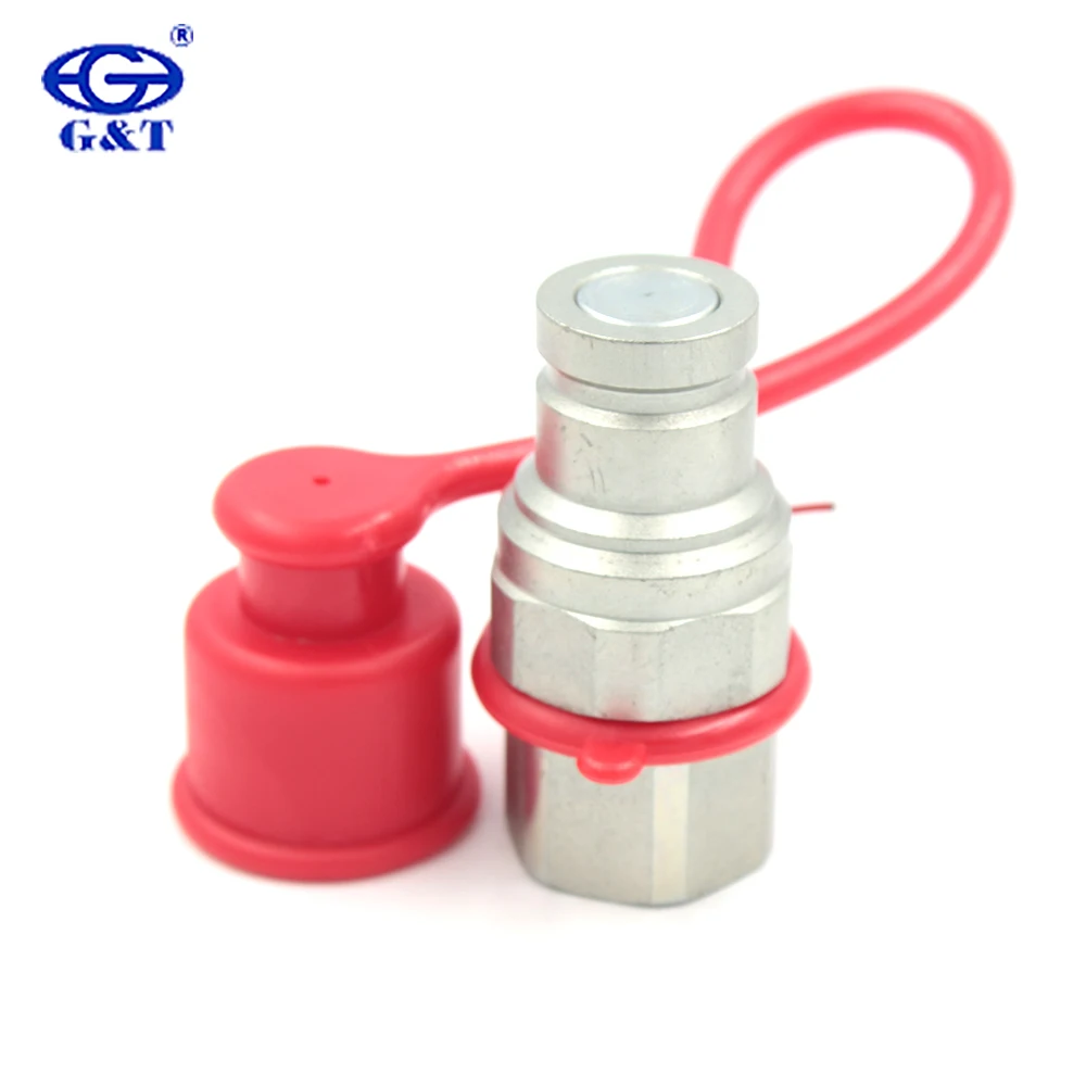 Red Rubber quick coupling dust cap for flat face quick coupler