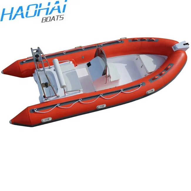 
China Hot Sale 15.7ft 4.8m Rigid Inflatable Rescue Rubber Boat with Console 