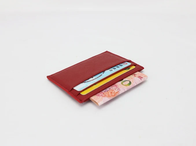 Небольшой минимальный заказ товары в наличии держатель для карт из натуральной кожи индивидуальный чехол кредитных оптовая продажа