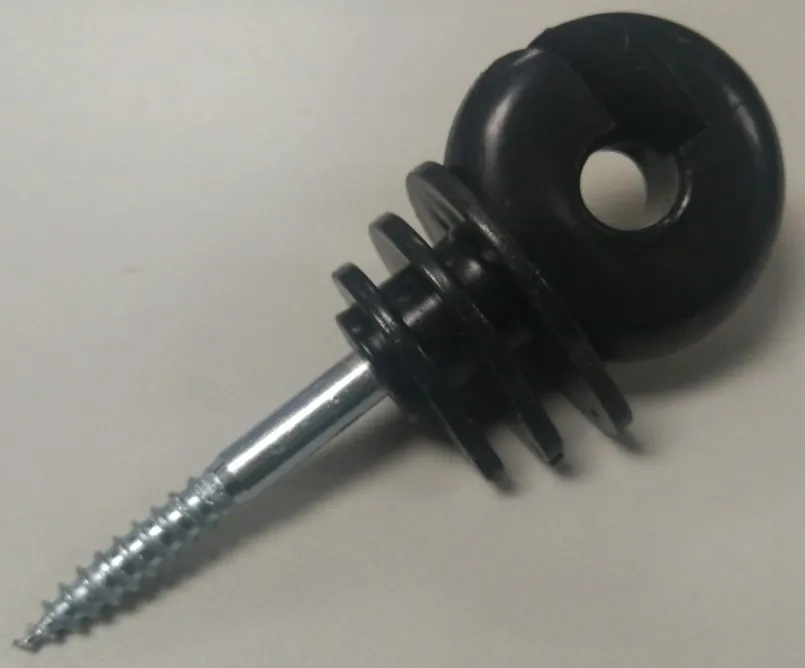 Plastic Wood Post Screw In Ring Pin Electric Fence Insulator