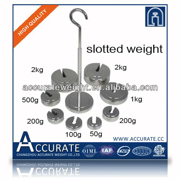 stainless steel 304 serious mass, load test weights, 5g slotted weight