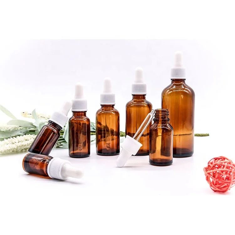 Amber Empty Doterra Essential Oil Bottle With Plastic Cap