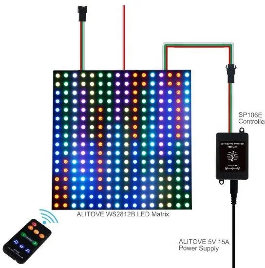 Беспроводной Радиочастотный пульт дистанционного управления RF RF9 музыкальный волшебный светодиодный контроллер SP106E