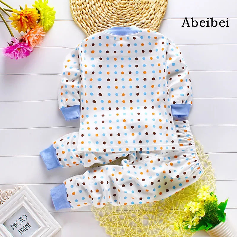 2pcs/set Newborn Baby Clothing Sets for 724M Brand kids Clothes 100 Cotton long sleeve base