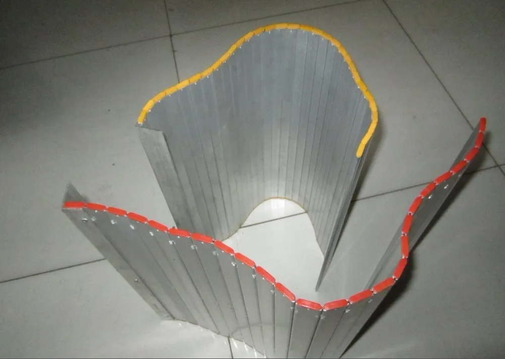 flexible rolling curtain shield guard shield aluminum bellows cover